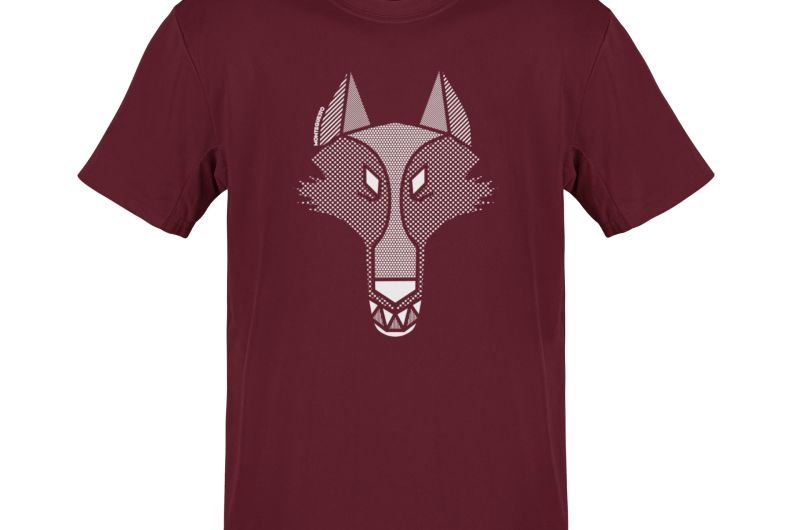 MQ WOLF - Pure Organic Shirt Herren - rot