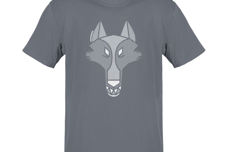 MQ WOLF - Pure Organic Shirt Herren - grau
