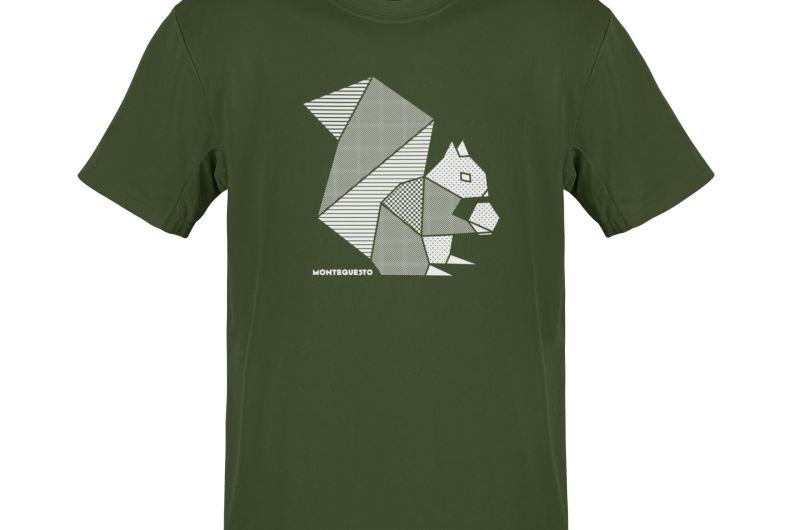 MQ EICHHÖRNCHEN- Pure Organic Shirt Herren - grün