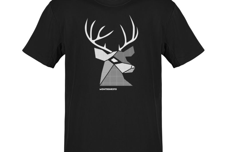 MQ HIRSCH - Pure Organic Shirt Herren - schwarz