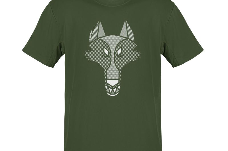 MQ WOLF - Pure Organic Shirt Herren - grün