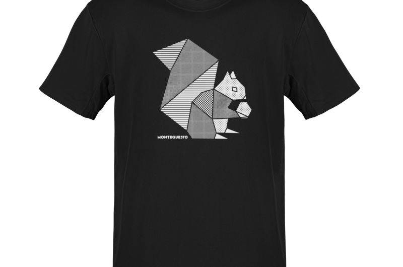 MQ EICHHÖRNCHEN- Pure Organic Shirt Herren - schwarz